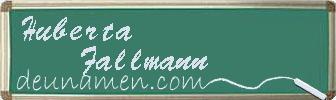 Huberta Fallmann Visitenkarte